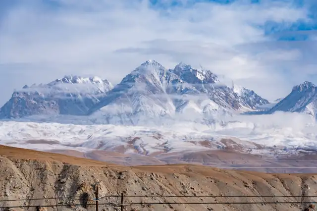 Central Asia road trip scenery
