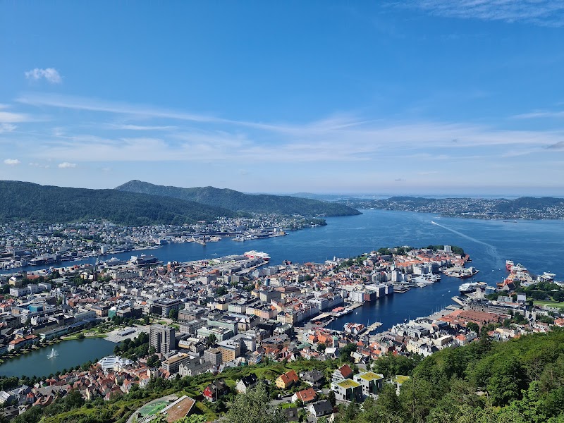 Bryggen and Mount Fløyen — Historic district and viewpoint — Scandinavia Explorer — Denmark, Sweden & Norway
