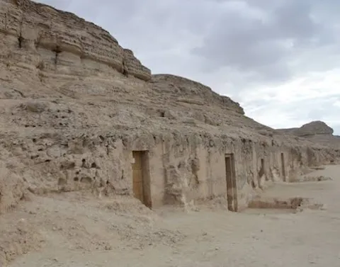 Beni Hassan Tombs — tomb complex — Cairo to Luxor Nile Valley — Egypt