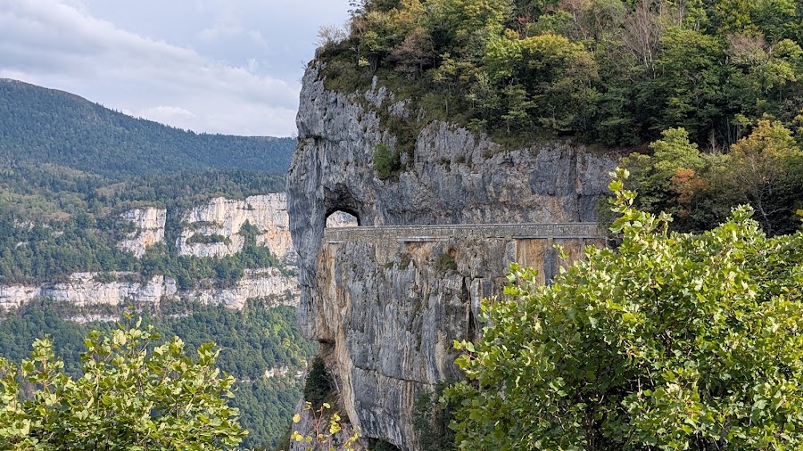 Combe Laval and Col de la Machine — Cliff road — Cirque de Combe Laval — France