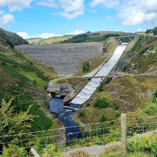 Llyn Brianne designated viewpoint — Reservoir viewpoint — Abergwesyn Mountain Pass — Wales
