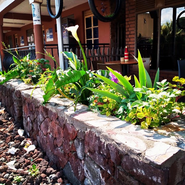 Kisoro lodge restaurant — Lodge dining — Uganda Fort Portal to Bwindi — Uganda