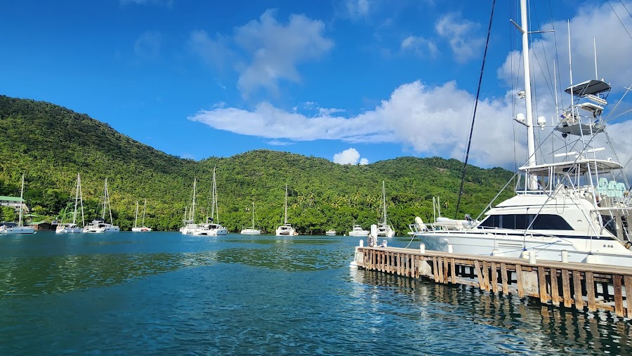 Marigot Bay Overlook — Viewpoint — Soufrière and the Pitons Drive — Saint Lucia