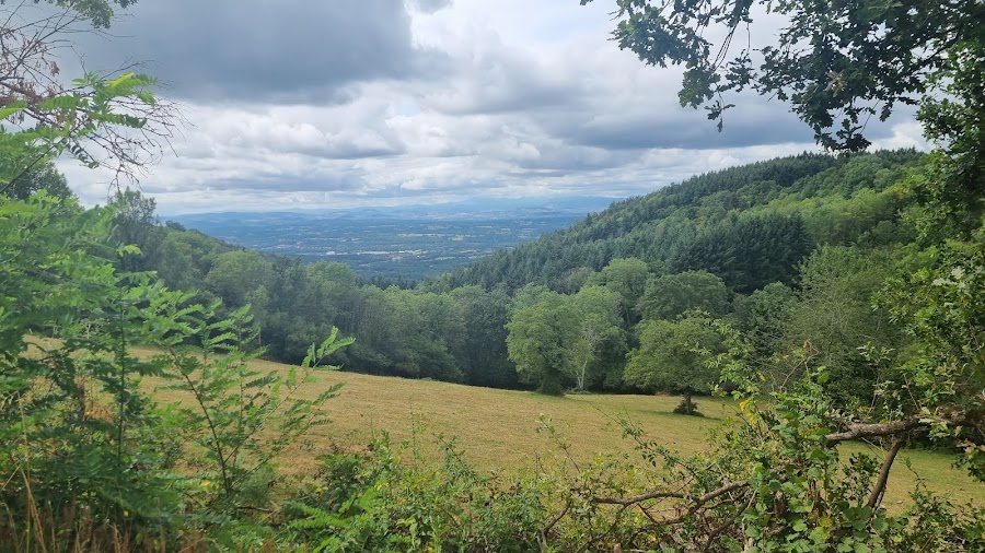 Livradois-Forez signed viewpoint — Scenic landscape — Livradois-Forez, France — France