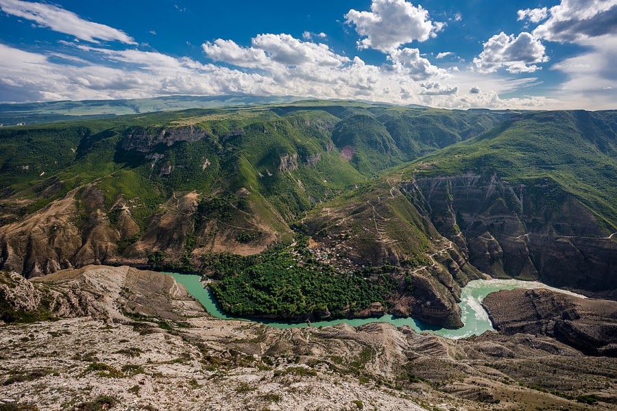Licensed Sulak Canyon outing — Guided canyon visit — North Caucasus Mountain Road — Russia