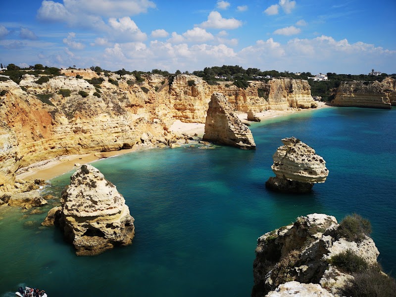 Praia da Marinha viewpoints — Coastal cliffs — Algarve Coastal Drive — Portugal