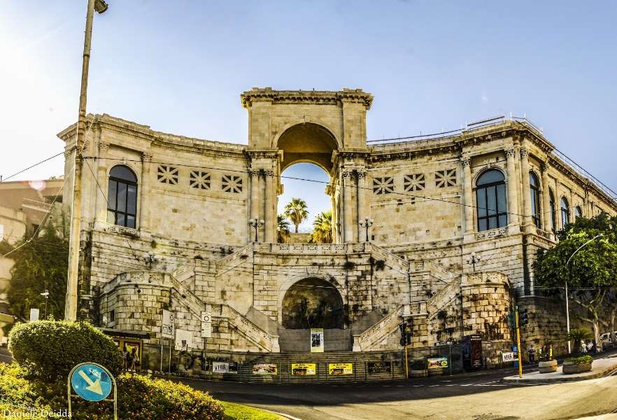 Castello and Bastione di Saint Remy — Historic city — Sardinia Island Loop — Italy