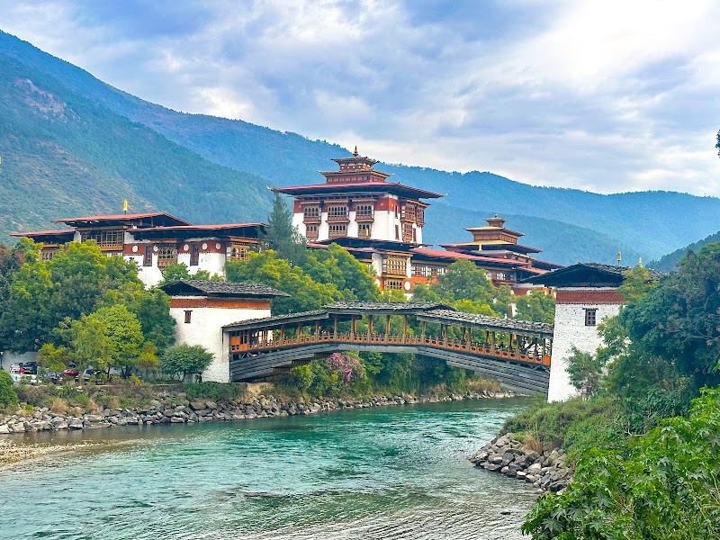 Punakha Dzong and suspension bridge — Historic site — Bhutan Lateral Road: Paro to Trashigang — Bhutan