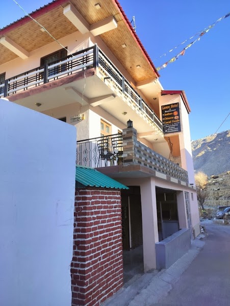 Lovon Hotel Nako dining room — Himachali and Tibetan — Spiti Valley Circuit via Kinnaur and Kunzum — India