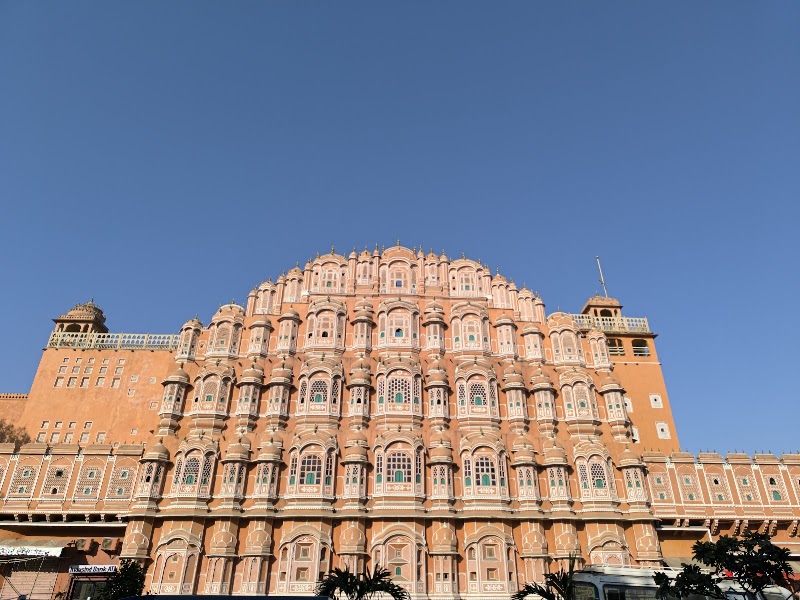 Hawa Mahal exterior at sunset — Architectural landmark — Classic Rajasthan: Delhi to Udaipur — India