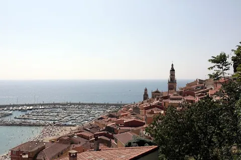 Menton old town — Art-and-garden town — Modern Art Meander — France