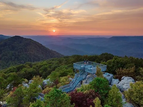 Birch Knob Observation Tower — Scenic Viewpoint — Southwest Virginia Coalfields and Music Route — United States