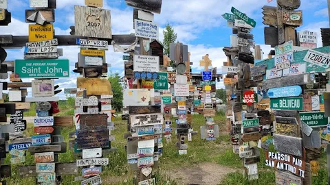 Sign Post Forest — Landmark — Alaska Highway — Canada