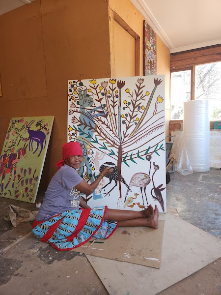 Kuru Art Project Gallery — Cultural Site — Kalahari Desert Drive — Botswana