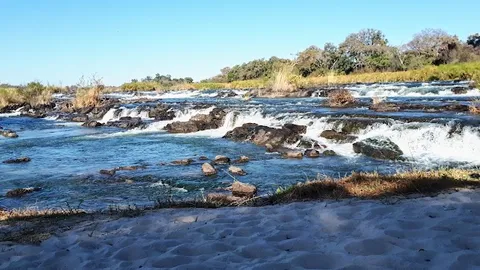 Popa Falls — waterfall viewpoint — Caprivi Strip and Zambezi Region — Namibia