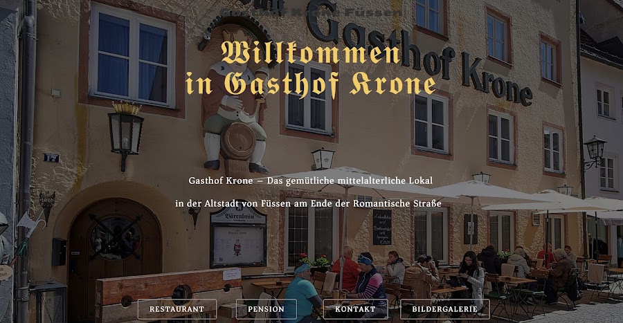 Gasthof Krone — Bavarian — The Romantic Road — Germany