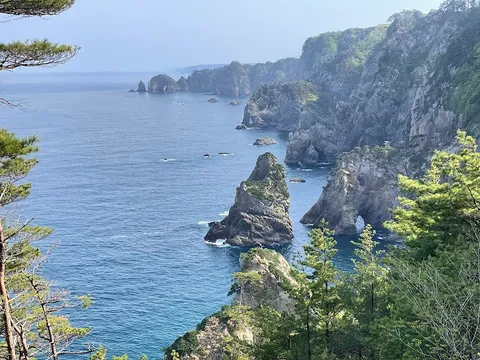Kitayamazaki Cliffs — Nature — Sanriku Coast: Hachinohe to Hiraizumi — Japan