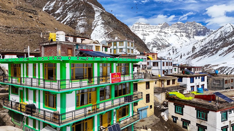 Tara Guest House dining room — Spitian set meal — Spiti Valley Circuit via Kinnaur and Kunzum — India