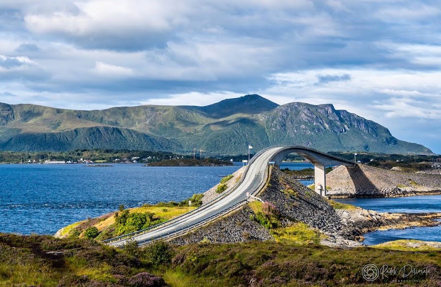 Storseisundet Bridge and Eldhusøya boardwalk — Scenic road and walk — Atlantic Ocean Road: Kårvåg to Bud — Norway