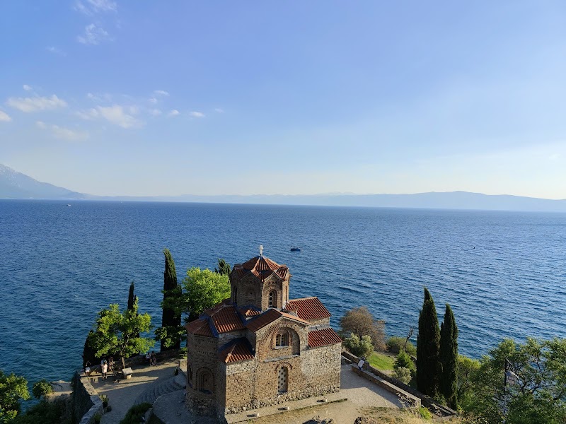 Ohrid old town and Saint John at Kaneo — UNESCO town — Lake Ohrid Cross-Border Loop — North Macedonia