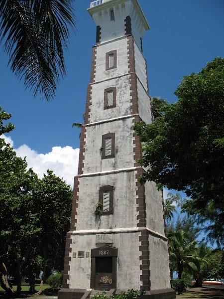 Pointe Venus Lighthouse — landmark — Tahiti Island Circle Road — French Polynesia