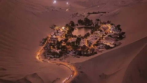 Huacachina Oasis — Scenic Viewpoint — Pan-American Highway, Peru — Peru