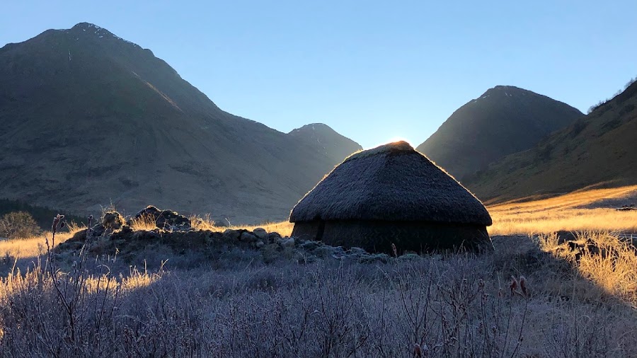Glen Coe visitor centre and viewpoint — Highland landscape — Glasgow to Fort William — Scotland