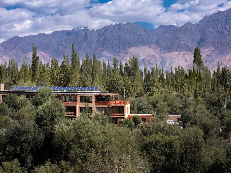 Stone Hedge Hotel restaurant — Ladakhi and Indian — Leh to Hunder via Khardung La — India