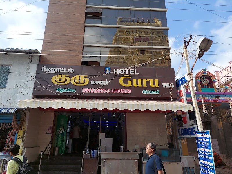 Hotel Guru restaurant — South Indian vegetarian — Tamil Nadu Temple Route: Chennai to Madurai — India