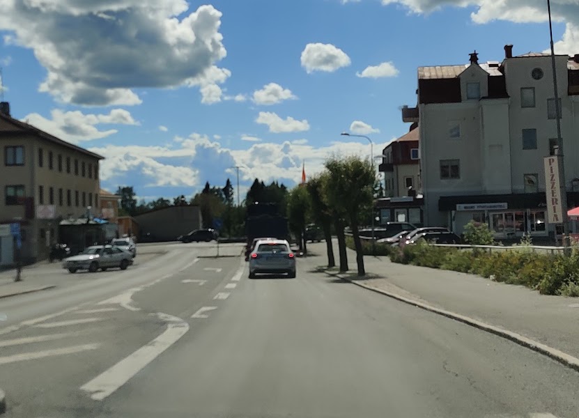 Strömsund — Departure — Vildmarksvägen Wilderness Road — Sweden