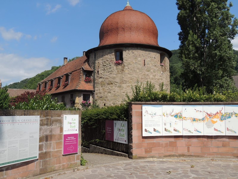 Guebwiller to Thann wine-road finish — Wine-road landscape — Alsace Route des Vins — France