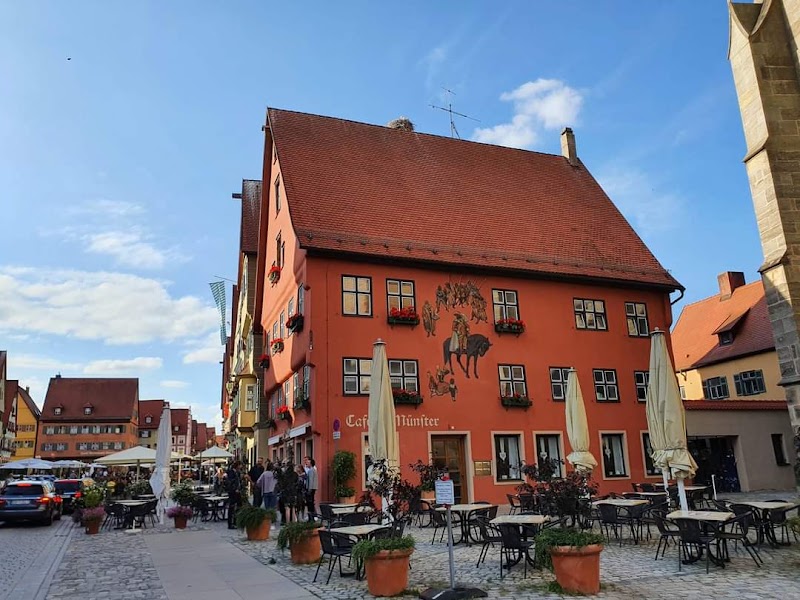 Dinkelsbühl market square — Historic town — The Romantic Road — Germany