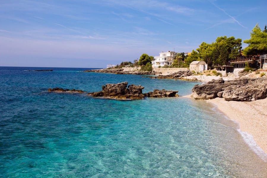 Dhërmi or Drymades — Beach — Albanian Riviera and Llogara Pass — Albania